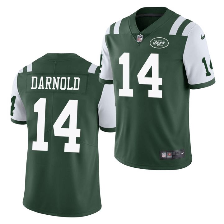 Men New York Jets 14 Sam Darnold Nike Green Vapor Untouchable Limited NFL Jersey